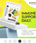 Barker Wellness Co Immunity Gummies With Vitamin C Zinc Elderberry Turmeric & Ginger For Daily Immune Support Vegan Sugar Lemonlime Flavor Seasonal Wellness Essentials 60 Count