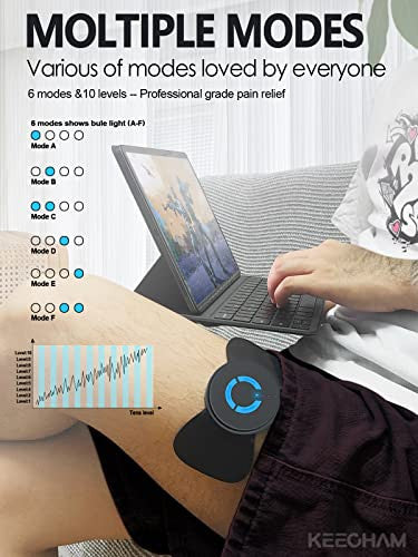 Pawfan Tens Black Unit With 2 PadsEms Microcurrent Mini Massager MachineLow Frequency Multi Function Physiotherapy Instrument Muscle StimulatorFull Body Pain Relief Therapy Device