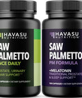 Havasu Nutrition Nighttime Saw Palmetto With Melatonin (60 Servings) & Daytime Saw Palmetto Capsules (100 Servings)