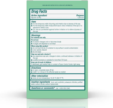 Biotrue Hydration Boost Eye Drops For Irritated Dry Eyes In Single Dose Vials From Bausch + Lomb Instant Moisture Preservative Ph Balanced Naturally Inspired 30 Count (Pack Of 2)