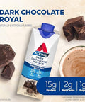 Atkins Dark Chocolate Royale Protein Shake & Mocha Latte Iced Coffee Protein Shake 15G Protein Low Glycemic 4G Net Carb 1G Sugar Keto Friendly.