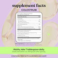 Lemme Colostrum Coffee Creamer for Gut, Skin, Hair & Healthy Aging, Sugar Free Liposomal & Grass Fed 1g Colostrum w/Lactoferrin, MCT Oil, Immunoglobulins, Vanilla Creme Flavored