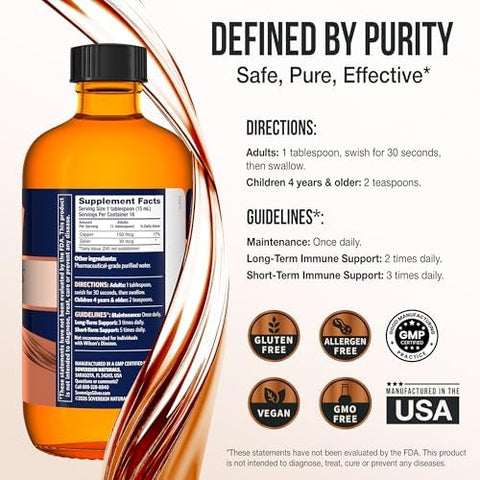Sovereign Copper BioActive Copper Hydrosol Daily+ 4In1 Wellness Supplement For Joint Bone Hair Skin And Nails Energy And Metabolic Health Support 8 Fl Oz (237Ml)