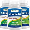 Best Naturals Vitamin D3 2000 Iu (50 Mcg) 100 Tablets 100 Days Supply Helps Support Immune Health Strong Bones And Teeth & Muscle Function (100 Count (Pack Of 1))