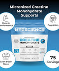 Myoxcience Micronized Creavitalis Creatine 75 Servings