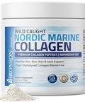 Bronson Marine Collagen Peptides Hydrolyzed Protein Powder 100 Wild Caught Nordic Cod Verified Sustainable Source For Joints Skin Hair Nails & Bones 150G (5.29Oz)
