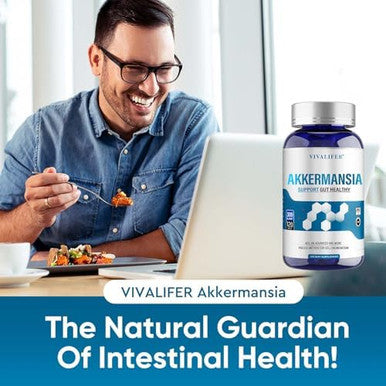 300 Billion Afu Akkermansia Probiotic Supplement - 120 Capsules 2 Month Supply Supports Digestive, Immune & Overall Health - Increases Glp-1 Production - For Men & Women
