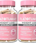 Flat Tummy Weight Loss Accelerator " Clinically Proven Fat Burner & Appetite Suppressant For Women Post Glp1 Supplement " Achieve A Slimmer Waist & Hips " 60 Capsules