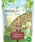 Food to Live Organic Paraguayan Hemp Seeds Non-GMO Raw Hearts, Hulled, Kosher, Vegan, Bulk. Keto-Friendly. Rich in Omega 3 & 6. Good Source of Protein. Great for Smoothies, Oatmeal, and Salads