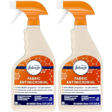 Febreze Fabric Odor-Fighting Sanitizing Fabric Spray For All Fabrics In Hotels Restaurants And Businesses Fresh Clean Scent 24 Fl Oz (Pack Of 2)