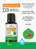 Carlyle Baby Vitamin D3 Liquid Drops 400 IU |.31oz (9.2 mL) 1 Year Supply (365 Servings) Vegetarian NonGMO and Gluten Free By Lil' Sprouts