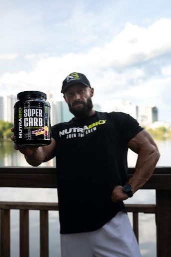 Nutrabio Super Carb - Complex Carbohydrate Supplement Powder - Cluster Dextrin and Electrolytes for Performance Enhancement & Muscle Recovery - Raspberry Lemonade 30 Servings