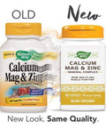 Nature's Way Calcium Magnesium Zinc 765 mg per serving Capsules, 100 Count