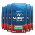Seattle's Best Coffee Decaf Portside Blend Medium Roast Ground Coffee | 12 Ounce Bags (Pack of 6)