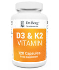 Dr. Berg s D3 & K2 Vitamin Supplement 120 Capsules