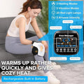 Holloii 4-In-1 Knee Massager Deep Heat Red Light Vibration & 3D Massage Cordless And Portable With Large Led Screen Ideal For Joint Pain Relief & Post-Workout Recovery For Families And Friends