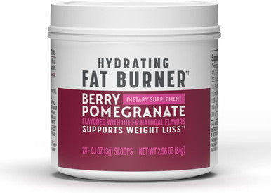 Nutrisystem Hydrating Fat Burner Supplement for Men and Women, Mix and Sip Dietary Supplement, Berry Pomegranate - 28 Servings
