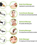 Hkrhsy 5-In-1Electronic Acupuncture Pen Electric Meridians Therapy Heal Massager Meridian Energy Pen Relief Pain Tools