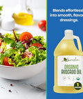Kevala Organic Avocado Oil - 128 fl oz - 3.7 L - 1 Gallon - Avocado Oil for Cooking - Organic Cold Pressed Ã¢â‚¬â€œ High Smoke Point Ã¢â‚¬â€œ For Skin and Hair