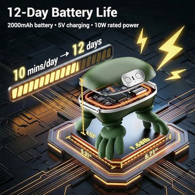 Cottonhk Neck Massager With Heat Bionic Deep Tissue Shiatsu Kneading Cordless Rechargeable Hands ' Free Wearable For Muscles Home Office Back And Shoulder Massagers With Fingers