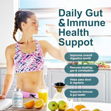 300 Billion Afu Akkermansia Probiotic, Glp-1 Probiotic For Women & Men, Akkermansia Muciniphila For Glp-1 Production, Digestive, Gut & Immune Health, 120 Capsules