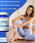 Younglo Research Vitamin K2 Mk7 (Menaq7) 100 Mcg W/Coconut Oil For Superior Absorption Dietary Health Supplement 120 Vegan Liquid Capsules To Support Bone Strength & Density For Adults Women & Men