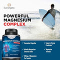 Premium Magnesium Citrate Capsules Powerful 500mg Magnesium Oxide and Citrate Supplement Helps Support Healthy Bones Muscles Teeth Energy and Relaxation 120 Vegetable Capsules