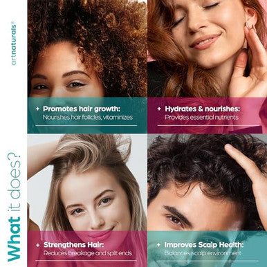 Artnaturals Biotin Collagen Hair Oil 4.0Oz - Growth Promoting Volumizing Formula - Reduce Hair Loss Strengthens And Nourishes Hair - Controls Frizz & Improves Manageability