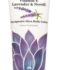 DERMA E Vitamin E Lavender and Neroli Therapeutic Shea Body Lotion All Natural Moisturizer for Dry Skin Gently Scented Cruelty Free Moisturizing Cream, 8 oz