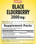 Sundance Sambucus Black Elderberry Capsules 2000Mg 100 Count Nongmo And Gluten Supplement