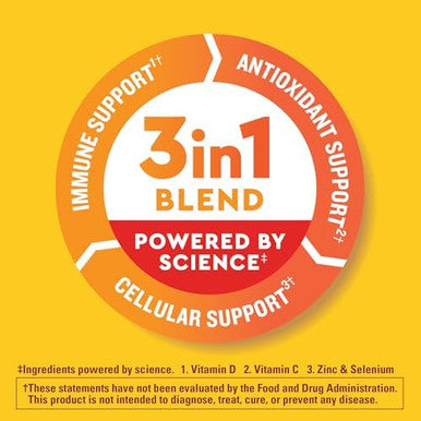 Nature Made Wellblends Immunemax Gummies, Vitamin C 1000Mg + Zinc, Selenium, & Vitamin D3 5000 Iu, Immune Support Supplement, 42 Gummies