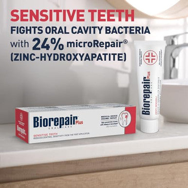 Biorepair Sensitive Teeth Daily Toothpaste - 2.54 Fluid Ounces ( ) Tubes ( ) [ Italian Import ] 75Ml Pack Of 2