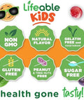 Lifeable Sugar Free Vitamin D for Kids 1000 IU Great Tasting Natural Flavor Gummy Supplement Gluten Free Vegetarian Chewable for Strong and Healthy Bones for Children Teen Toddler 90 Gummies