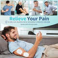 Comfytemp Wireless Tens Unit Muscle Stimulator Fsa Hsa Eligible Rechargeable Tens Unit For Pain Relief With Remote Control Portable Pulse Muscle Stimulator For Back Shoulder Sciatica 15 Modes