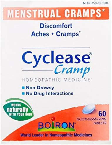 Boiron Cyclease Cramps 60 Tablets Homeopathic Medicine For Cramp Relief (Pack Of 3)