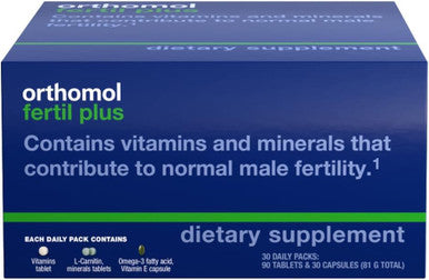 Orthomol Fertil 30 & Natal Male & Female Prenatal Supplements Supports Healthy Pre-Pregnancy and Pregnancy 30-Day Supply