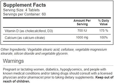 Vitacost Calcium Citrate With Vitamin D3-1000 Mg Per Serving - 240 Tablets