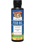 Barleans Fresh Catch Fish Oil Supplement with EPA DHA Omega 3 Orange Flavor UltraPurified Pharmaceutical Grade NonGMO Gluten Free 8 Fl Ounce