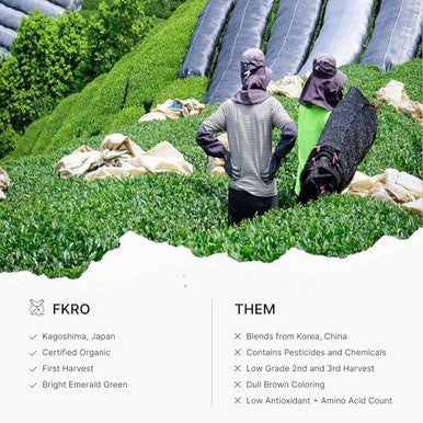 FKRO Tea Master's Organic Ceremonial Grade Matcha Green Tea Powder | Artisan Selected 1st Harvest | Stone-Ground Air-Flown Monthly from Japan | 30g Tin