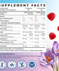 Sept Yan Saffron Gummies Kids With Magnesium L-Theanine Vitamin D3 B6 B12 Saffron For Kid Focus Mood Support Natural Saffrons Extract Supplement For Active Children Calm 60 Count Strawberry Sugar Free