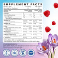 Sept Yan Saffron Gummies Kids With Magnesium L-Theanine Vitamin D3 B6 B12 Saffron For Kid Focus Mood Support Natural Saffrons Extract Supplement For Active Children Calm 60 Count Strawberry Sugar Free