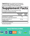 Garden of Life Creatine Monohydrate Powder For Women And Men Micronized Pre Workout With Probiotics For Muscle Strength Performance Sport Amino Energy About 60 Easy To Mix Unflavored Servings
