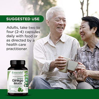 Emerald Labs Ginkgo Biloba Extract 60 Vegetable Capsules