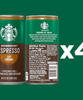 Starbucks Doubleshot Espresso Coffee Beverage, 6.5 oz Cans (4 Pack)