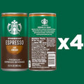 Starbucks Doubleshot Espresso Coffee Beverage, 6.5 oz Cans (4 Pack)