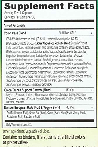 Garden Of Life Raw Colon Care Probiotics 30 Count 30 Ct