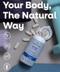 VEGETOLOGY Bone Care Bone Health Supplements Phytodroitin Glucosamine Vitamin D3 K2 and Calcium Supplement Cartilage Muscle and Joint Support Supplement Vegan Bone Strength (60 Count)