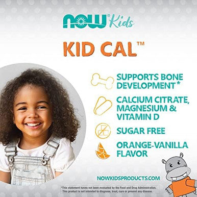 Now Foods Supplements Kid Cal With Calcium Citrate Magnesium And Vitamin D Tart Orange 100 Chewables Packaging May Vary