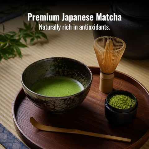 Honso Mulberry Matcha Tea ÃƒÂ¢Ã¢â€šÂ¬Ã¢â‚¬Å“ Japanese Mulberry Leaf & Matcha Green Tea Powder Packets, Supports Healthy Blood Sugar Levels, Hot or Iced, 20 Count