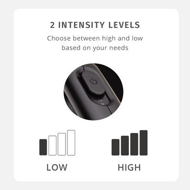 Homedics Portable Full Body Vibration Massager, Effective Targeted And Full-Body Massage, High & Low Intensity Levels, Ergonomic Easy-Grip Handle 3 Interchangeable Attachments, 2 Aa Batteries Included